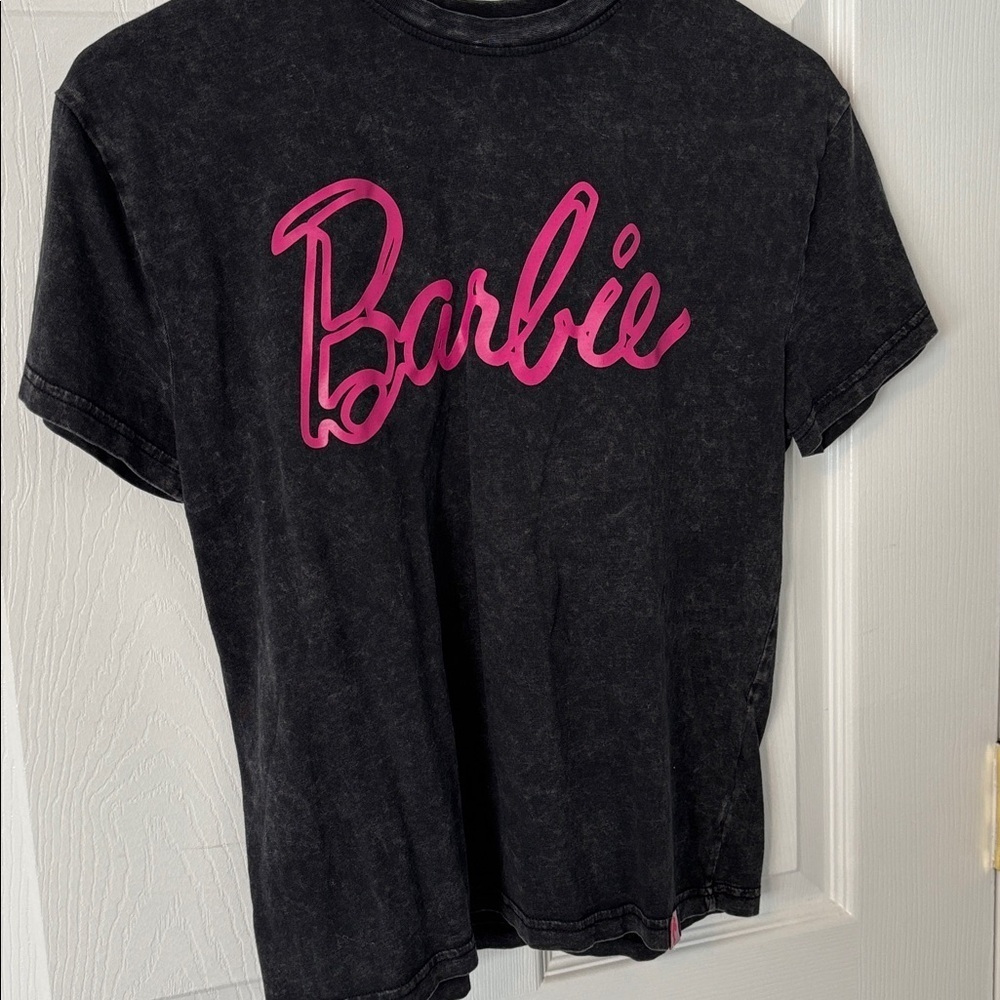 Kids Black Barbie t-shirt Sz 10-11